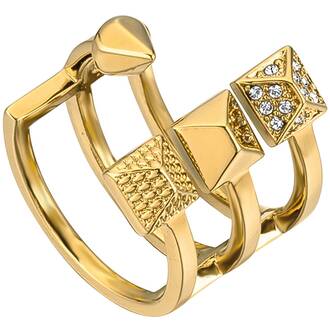 JUST CAVALLI Rock Gold Stainless Steel Ring JCRG00170207