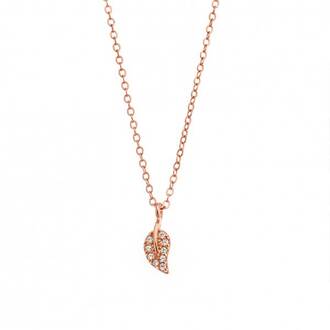 SENZA Silver 925 Rose Gold Plated Necklace SSR2243RG