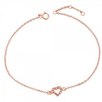 SENZA Silver 925 Rose Gold Plated Bracelet SSR2265RG