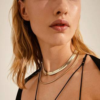 PILGRIM Reconnect Chunky Snake Chains 2in1 Set Gold-Platet Necklace 102132011, image 4