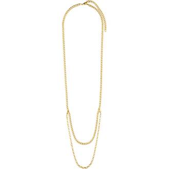 PILGRIM Clarity Multi Purpose Cable And Curb Chain Gold-Platet Necklace 112132011, image 3