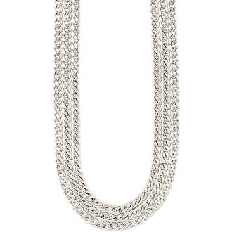 PILGRIM Authenticity Curb Chain Silver-Platet Necklace 122136011