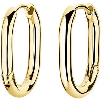 ROSEFIELD Small Oval Hoops Χρυσά Σκουλαρίκια Από Ανοξείδωτο Ατσάλι JEOSG-J569