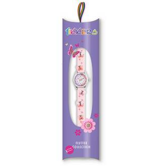 TIKKERS Girls Pink Strap Butterfly Time Teacher Set Με Αυτοκόλλητα TK0206, image 4