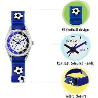 TIKKERS Boys Blue Strap Football Set TK0122, image 3