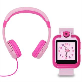 TIKKERS Interactive Smartwatch Pink Strap Σετ Με Ακουστικά TKS02-0001