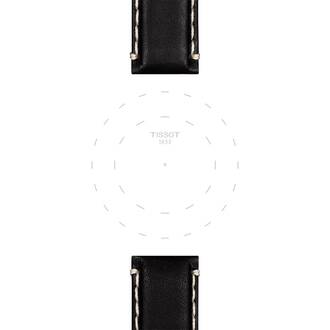 TISSOT Αυθεντικό Μαύρο Δερμάτινο Λουράκι 22/22 T852044982, image 2