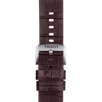 TISSOT Αυθεντικό Καφέ Δερμάτινο Λουράκι 22/22 T852046773