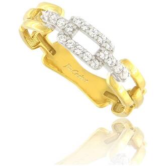 FACADORO Yellow Gold Ring 14K RI-000776GW