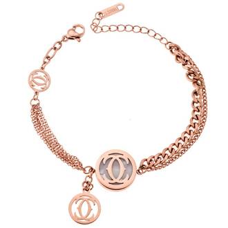 Βραχιόλι Γυναικείο SENZA Steel Rose Gold Plated