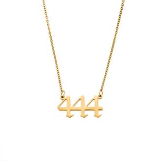 Κολιέ Senza Stainless Steel Gold Plated, Angel Numbers