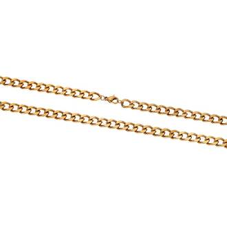 Αλυσίδα Λαιμού SΕΝΖΑ Gold Stainless Steel-80cm