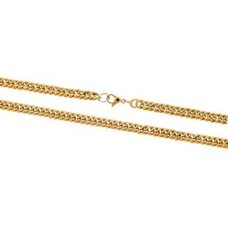 Αλυσίδα Λαιμού SΕΝΖΑ Gold Stainless Steel-50cm