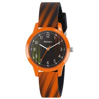 TIKKERS Boys Black & Orange Set Με Κολιέ Και Πορτοφόλι ATK1108