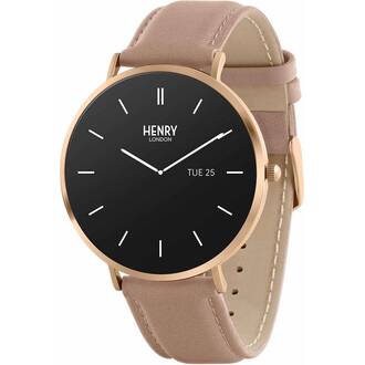 HENRY LONDON Smartwatch Rose & Nude Leather HLS65-0003