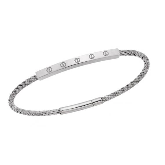 Βραχιόλι Senza Men&#039;s Steel Silver Stainless Steel Bracelet