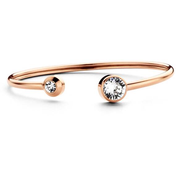 CO88 Rose Gold Steel Ion Plated Swarovski Bracelet 8CB-90252