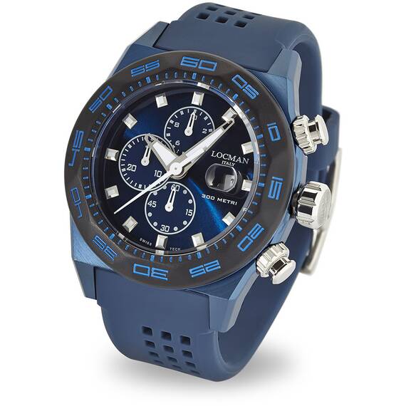 LOCMAN Stealth Chronograph 300MT 0217V4-BKBLNKS2B, image 2