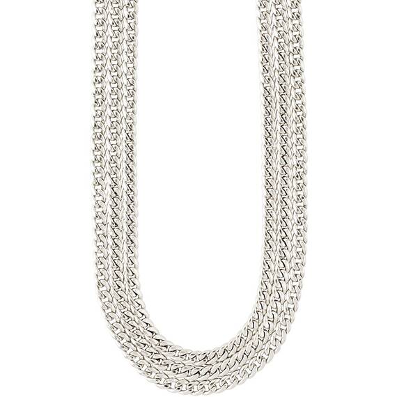 PILGRIM Authenticity Curb Chain Silver-Platet Necklace 122136011