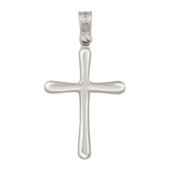 ALORO White Gold Cross 14K ATX688