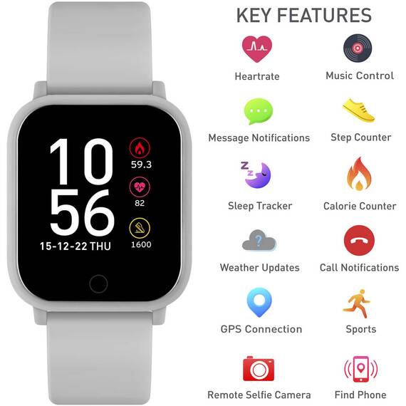 REFLEX ACTIVE Series 10 Smartwatch Grey Strap RA10-2110, image 4