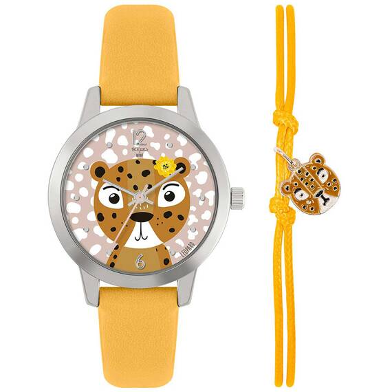 TIKKERS WWF Yellow Strap Leopard Set TKWWF005-SET