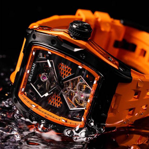 GRESHAM GL Special Edition Black and Orange Colourway-Lava G1-0001-ORN, image 8