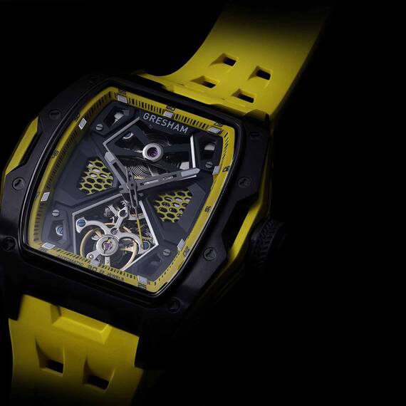 GRESHAM GL Special Edition Black and Yellow Colourway-Aurora G1-0001-YELL, image 7