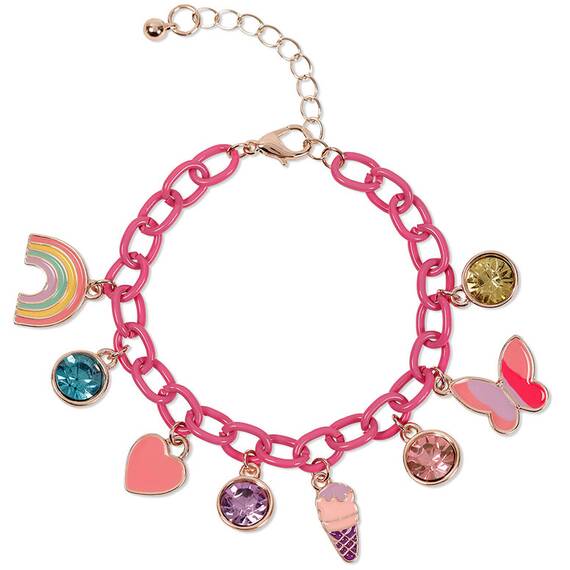 TIKKERS Girls Pink Strap Stone Set Με Βραχιόλι ATK1089, image 4