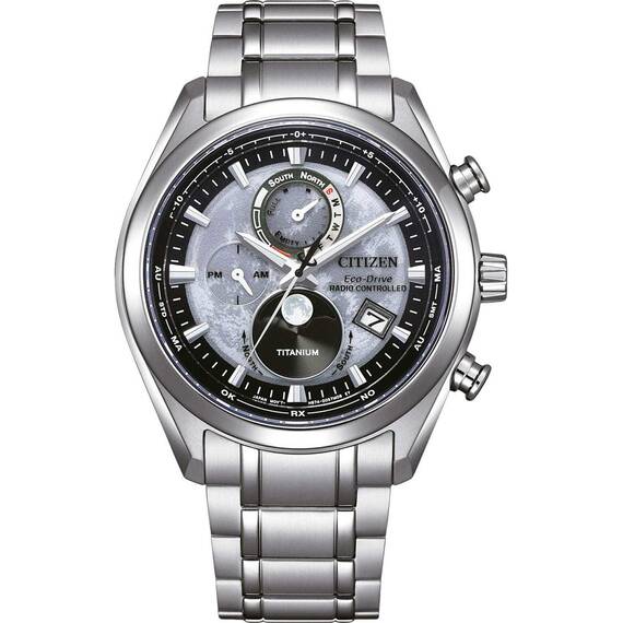 CITIZEN Tsuki-Yomi Eco-Drive Moonphase Titanium BY1010-81H, Χρώμα: 2