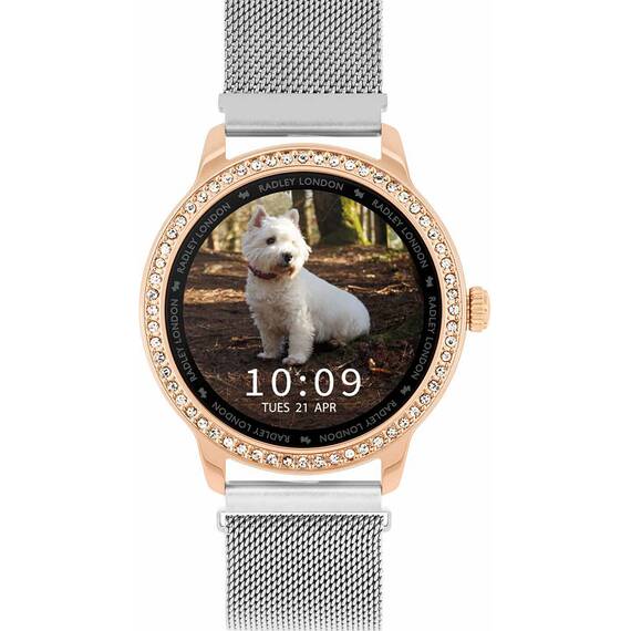 RADLEY LONDON Series 07 Smartwatch Silver Mesh Crystals RYS07-4005